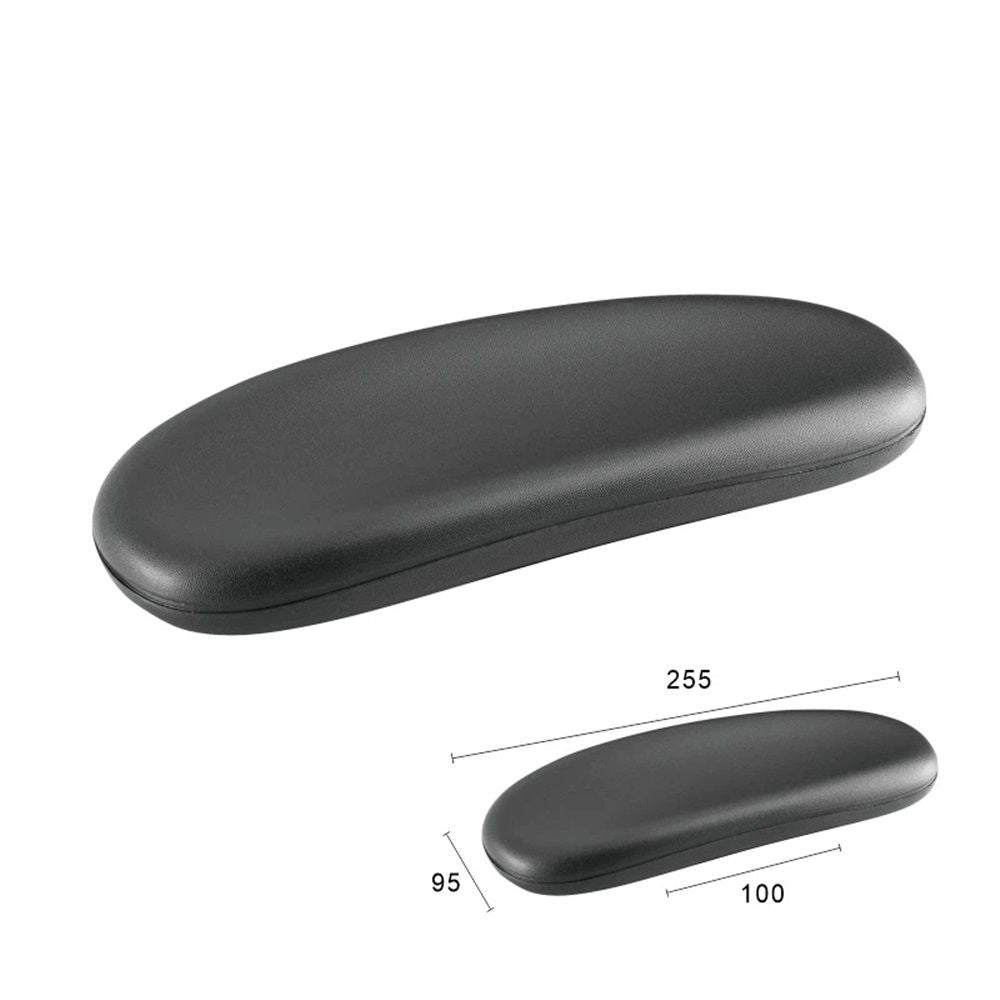 Office Chair Armrest Pads Replacement Fits Univeral Desk Chair Arms with Mounting Hole Patterns Screws, Desk Armrest Cover 25.5*9.5cm (Pack of 2)