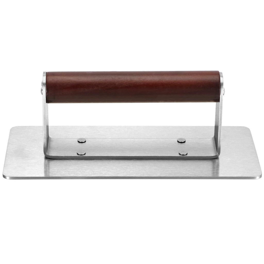 square  Press  Smash Burger & Bacon Press, Steak Weight & Panini Maker with Beechwood Handle for Versatile Cooking