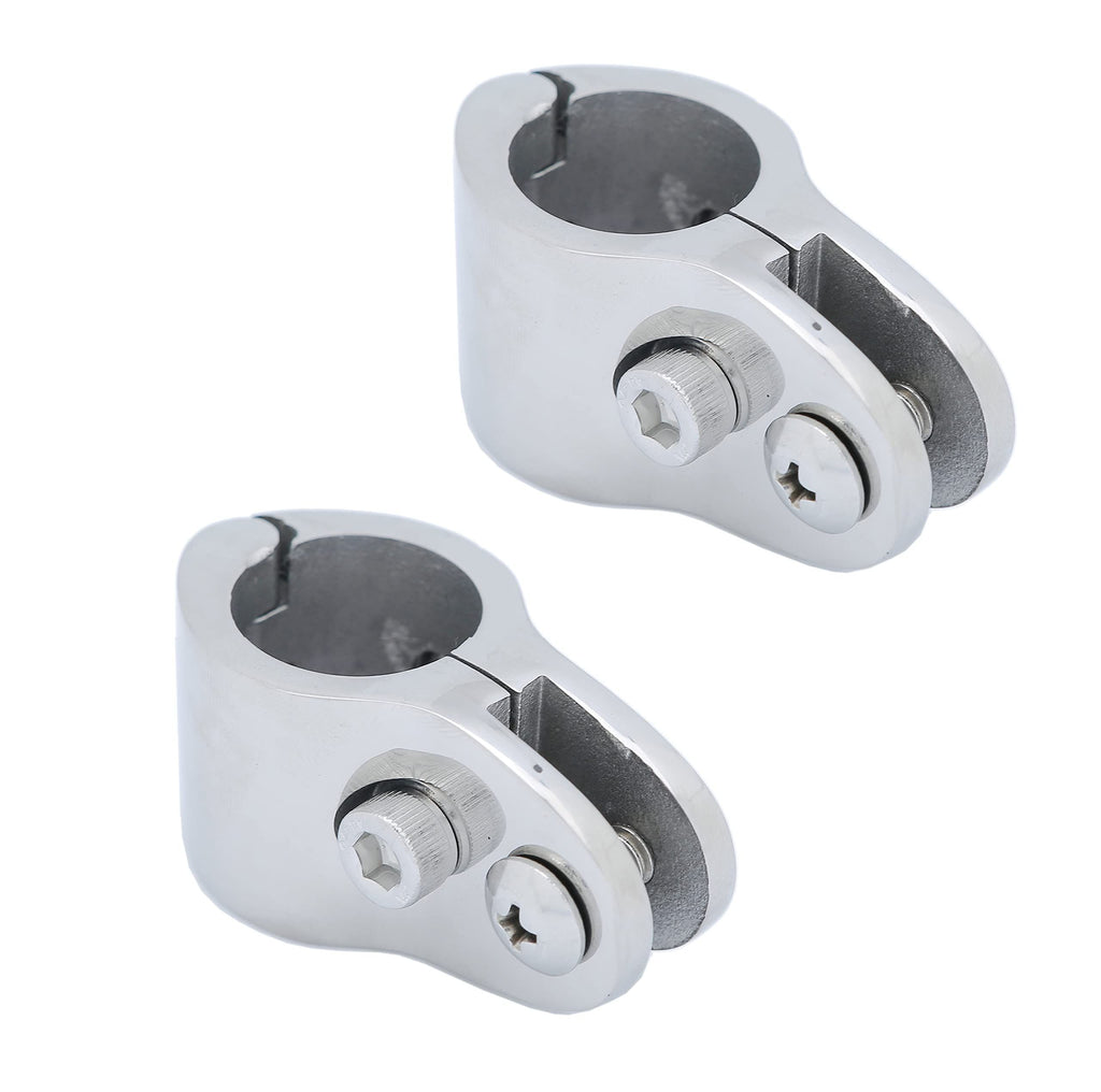 2pcs Top Jaw Slides with Quick Release Pin  Round Tubing, Top Hardware, 316 Stainless Steel Marine Hardware Pair （22mm）