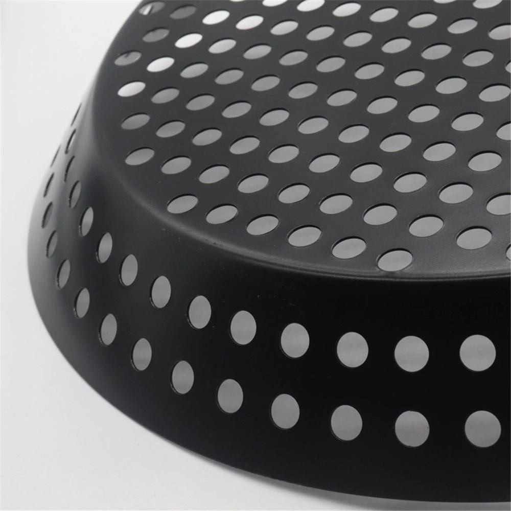BBQ Frying Pan with Holes, Non-stick BBQ Grill Pan,  Barbeque Woks Foldable circular non stick hollow barbecue plate