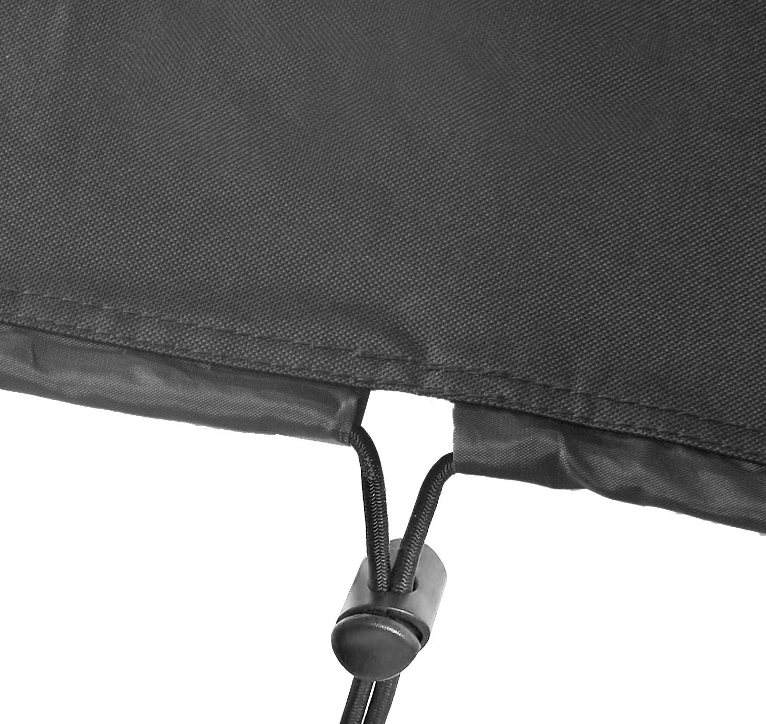 Generator Cover Waterproof, Heavy Duty Thicken 600D Polyester with Elastic Drawstring, Weather/UV Resistant Generator Cover for Universal Portable Generators Watt (black 52*27*32CM)