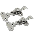 2pcs Heavy Duty 316 Stainless Steel Anti-Rattle Lockable Hold Down CLAMP Latch Locker Hatch Hardware