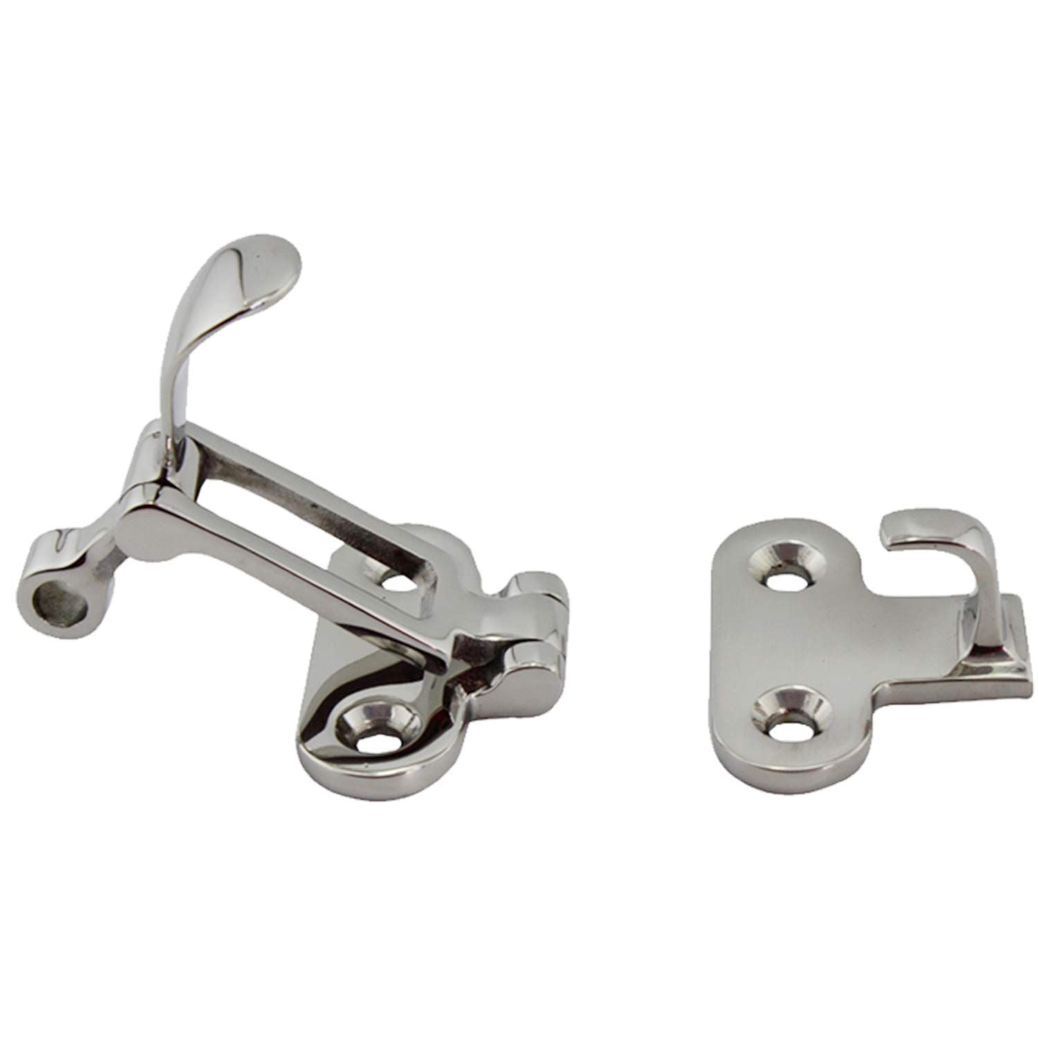 2pcs Heavy Duty 316 Stainless Steel Anti-Rattle Lockable Hold Down CLAMP Latch Locker Hatch Hardware