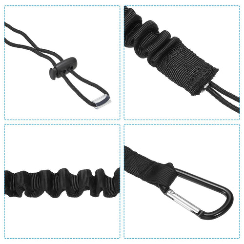 2 safety ropes for high-altitude work tools to prevent falling, 80cm-90cm safety rope, (black climbing buckle)