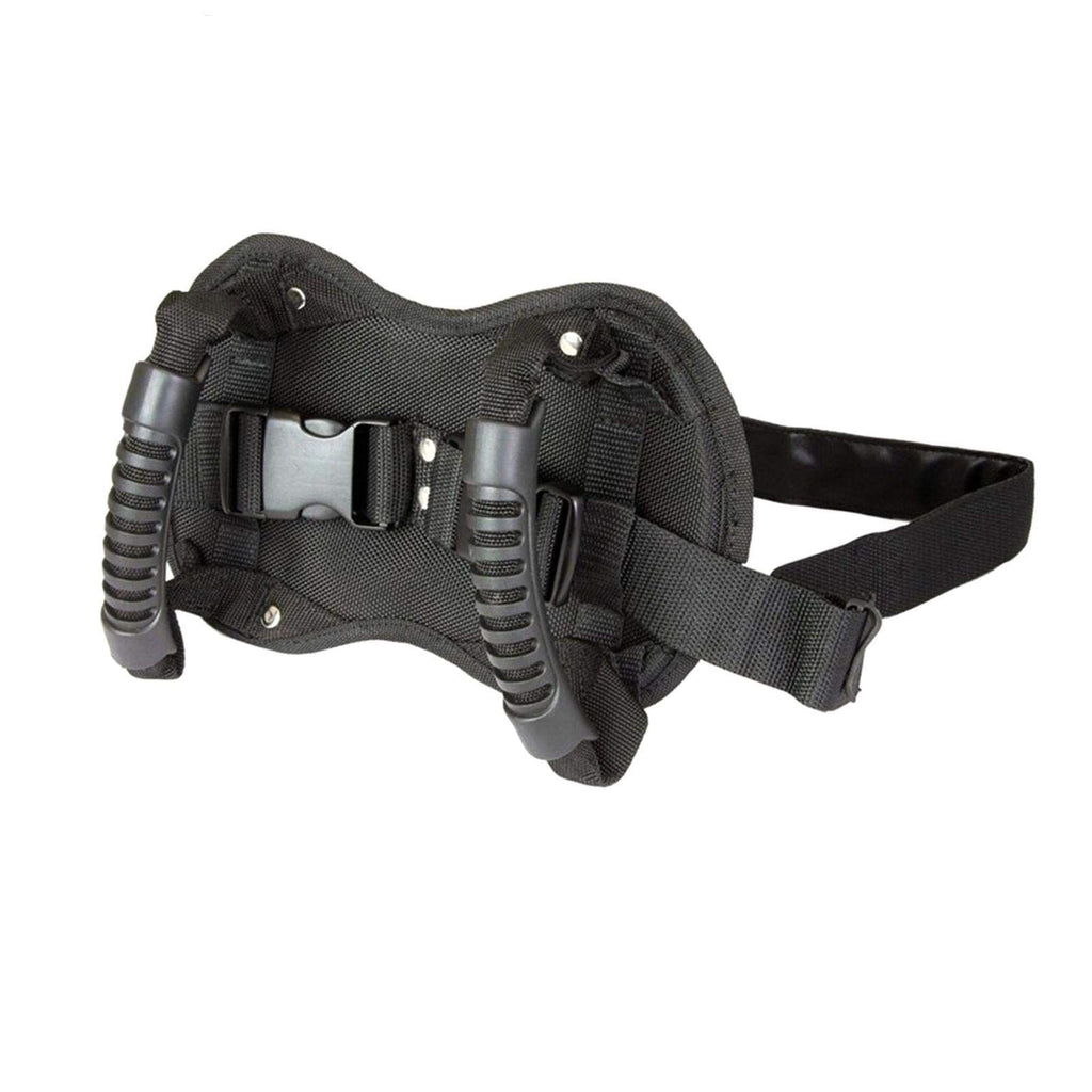 Motorcycle Backseat Handle, Adjustable Reinforce Buckle Bandage, Waist Belt Black Backseat Handle, Passenger Seat Grip Strap Motorcycle Accessory, for Children Motorcycle Passenger