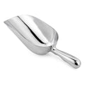 One-Piece Cast Aluminum Round Bottom Bar Ice Flour Utility Scoop, 6 -Ounce, Silver Ice Cube Scoop Shovel Scoops Multipurpose Kitchen Spoon