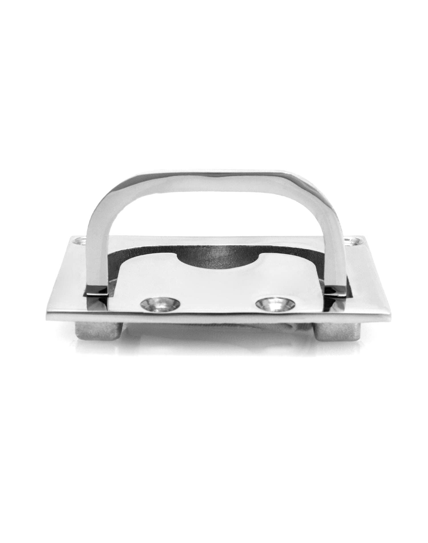 Stainless Steel Hatch Pull Flush Lift Solid Boat Ring Hatches Handles for Boat Deck Hatch Flush Ring Pull Home Furniture Drawer Cabinet Recessed Lid Handle (2 Pack)