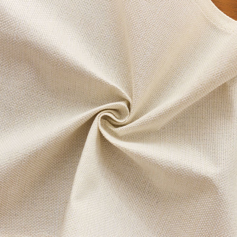 Basic Linen Style Table Runner, 30x140cmOff White, Rustic Farmhouse Creamy White Table Runners , Everyday Polyester Table Runner - Machine Washable & Easy Car