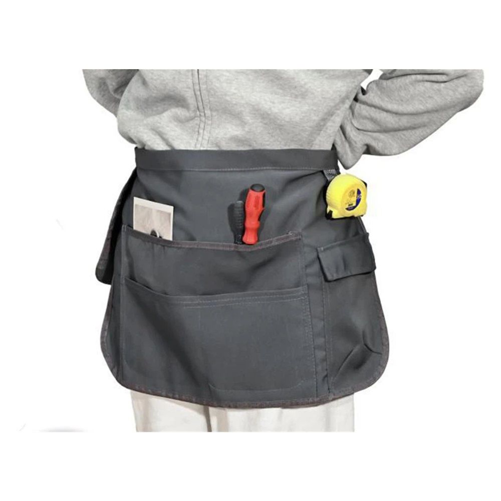 7-pocket waterproof professional cleaning apron. Specially designed for professional cleaners. Just like the clean storage waist bag around your waist（grey）