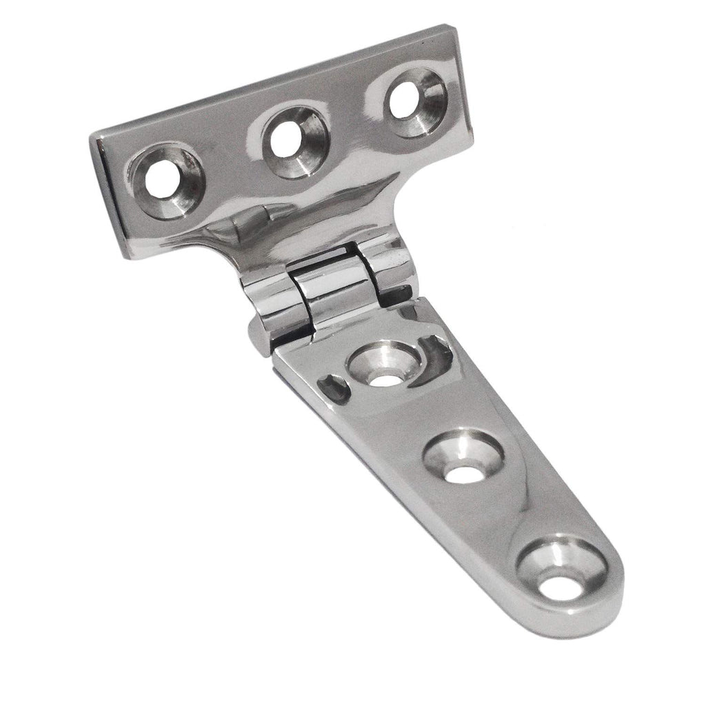 2pcs 316 Stainless Steel T Hinge, Resistance, Mirror Polished,  for Cabinet Doors, Garden Gates, Boats, Yachts（100*54*4.8mm）