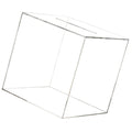 Clear Piggy Bank for Adults, Clear Acrylic, Money Tip Change Box to Help Budget and Save, Unopenable Savings Coin Money Jar Box for Adults(Square small size 12 * 12cm)