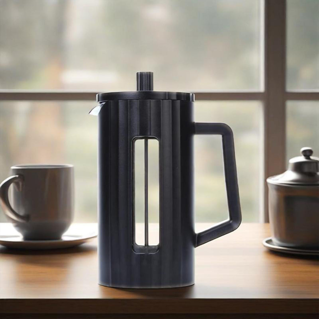 600Ml French Coffee Maker High Borosilicate Glass House Coffee Brewer Milk Foam Frother Tea Maker Black