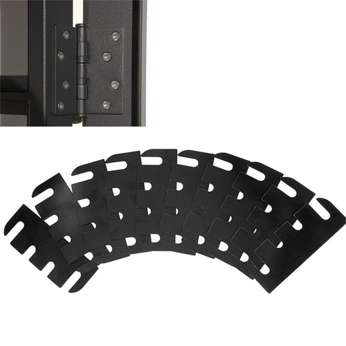 10 Pack Door Hinge Shims for Door Hinge Repair Kit, 0.030 Inch Thickness, 4 Inch Hinge Shims Hardware Door Hinge Shims