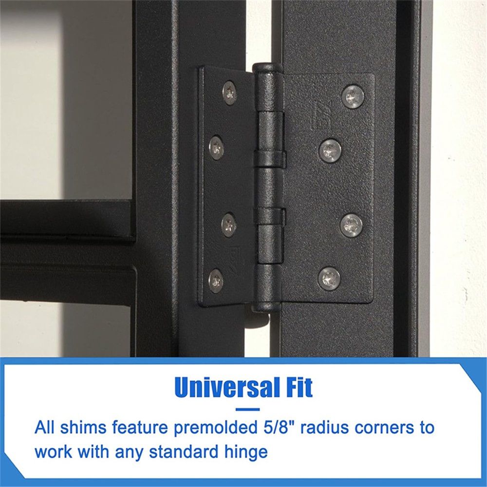 10 Pack Door Hinge Shims for Door Hinge Repair Kit, 0.030 Inch Thickness, 4 Inch Hinge Shims Hardware Door Hinge Shims