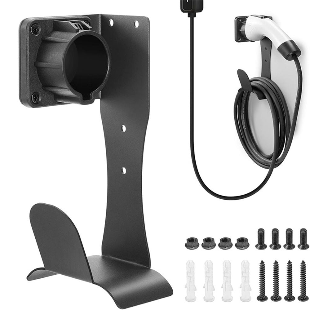 for  Charger Holder Wall-Aligned Mount Space-Saving,Stainless steel car charger holder hanging charger cable& Plug Holster Dock forConnector