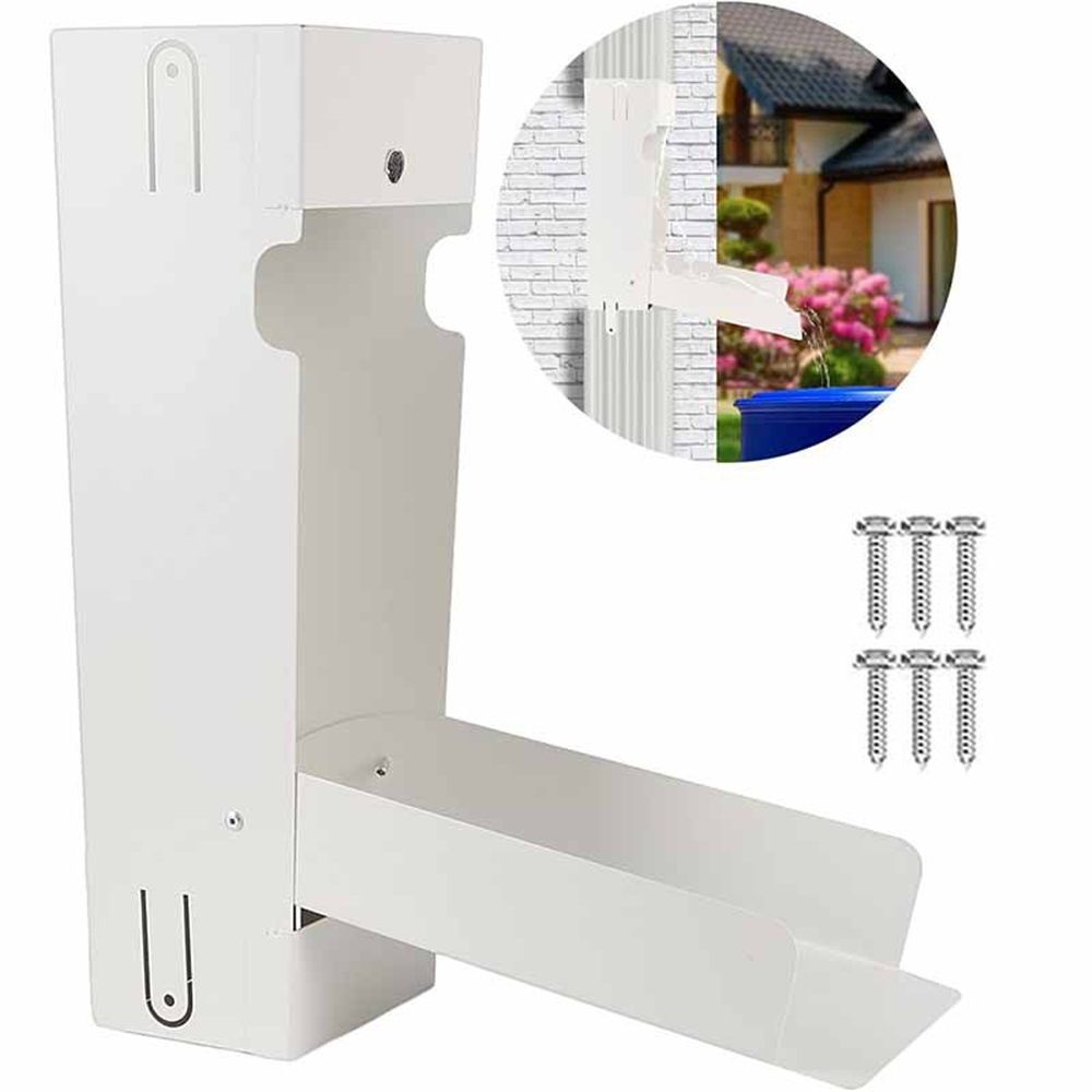 Rainwater Collection System, Rain Barrel Diverter Catching Collection System, Stainless Steel Raindrop Rainwater Colander Fits 3" x 4" Standard Downspout