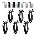 6pcs Deer head bone wall hook, used for hanging deer heads, antelopes, and other smaller animals, with a wall hook and easy installation kit for indoor and outdoor use