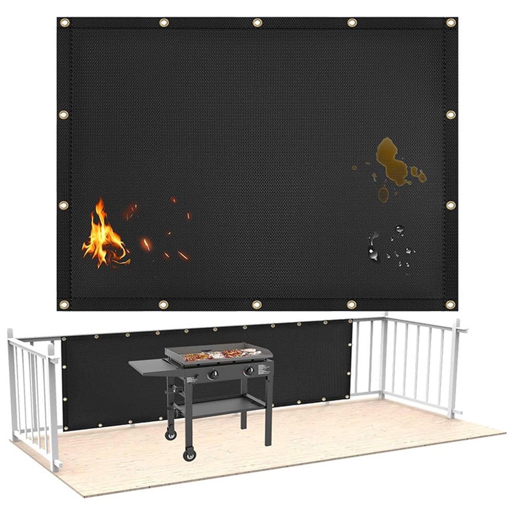 Fireproof Grill Heat Shield to Protect Deck Fence from Grill Heat, Heat Shield for Wood Stove, Stove Wall Protector Fridge, 3'x4'