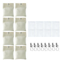 8 Pack Outdoor Curtain Weights, 15oz Outdoor Curtain Sandbag Weighted Bags Drapery Weights Bottom Patio Curtain Weights Bags Holder Clip for Pergola Drapes Cabana Gazebo Garden