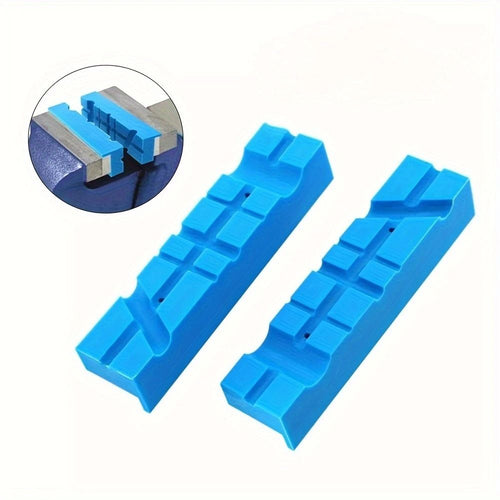 5.5"  Jaws, Magnetic Universal  Soft Jaws Pads, with Multiple Angle Grooves Design, Multipurpose - Use on any Metal Vise, Used for woodworking, golf, jewelry making, piping (1 pair)