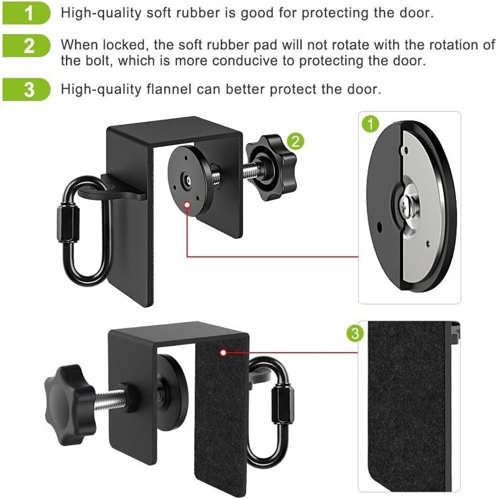 Door Anchor for Resistance Bands, Heavy Duty Door Anchor Attachment, Workout Door Mount Anchors for Body Weight Straps, Strength Training, Physical Therapy Exercise, Home Gym