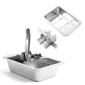 Retro Ice Cube Tray, Stainless Steel, Dishwasher Safe, , Non-Toxic & Easy Release for Kitchen & Bar Use