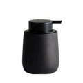 Black Lotion Dispenser - Ceramic Soap Dispenser Bathroom Refillable Liquid Hand Wash Dispenser for Bathroom Kitchen Dish Soap Dispenser with Easy-to-Press Pump