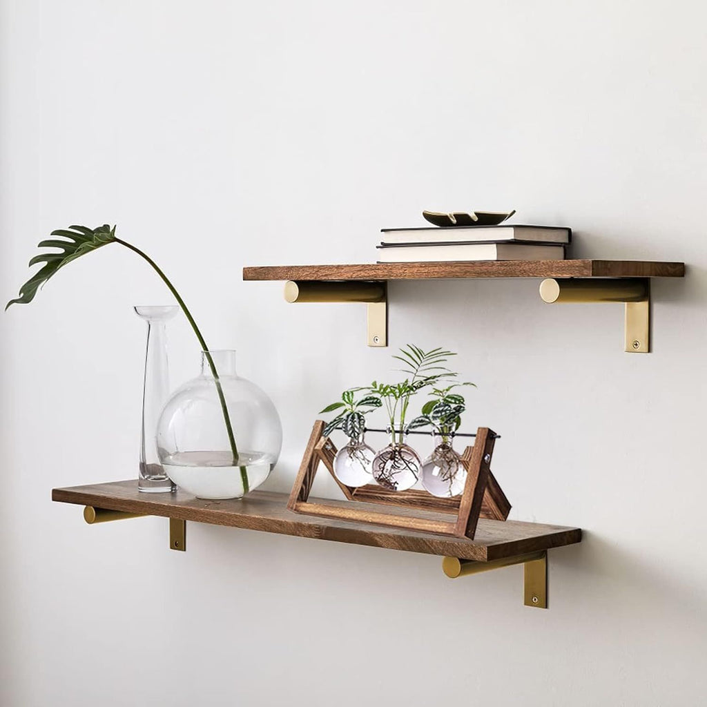 Plant Terrarium Propagation Station - 3 Glass Bulb Vases with Retro Wooden Stand Boho Desktop Planter for Hydroponics Home Garden Indoor Home Office Decor Unique Gifts for Women