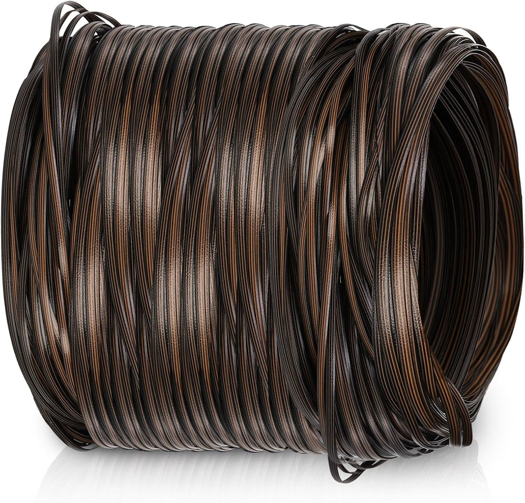 120Ft Wicker Repair Kit, Rattan Patio Chair Sofas Furniture Repair Supplies, Coffe Brown Exlong Weaving Webbing Replacement Part for Outdoor Lawn Furniture（brown）