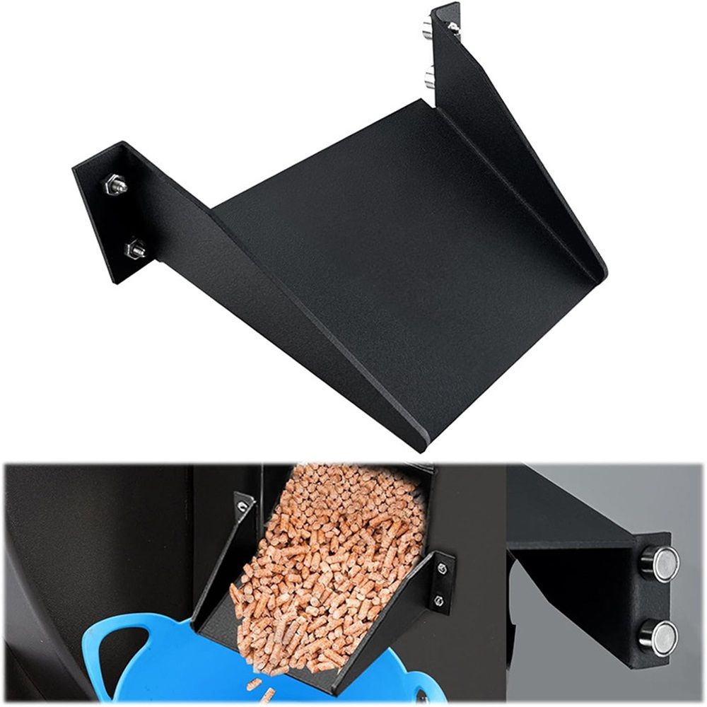 Pellet Helper Chute for Smoker Grill, Magnetic Helper Chute for BBQ Grills, No Need to Pick Up Fallen Pellets, Accessories for Traeger,