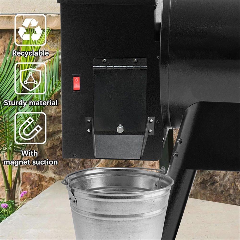 Pellet Helper Chute for Smoker Grill, Magnetic Helper Chute for BBQ Grills, No Need to Pick Up Fallen Pellets, Accessories for Traeger,