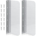 15 x 6 Inch Stainless Steel Splash Guard Stainless Steel Wall Mount Guard with Screws Screws for Bathroom Sink Side Sink Splash Prep Sinks Protector 2pcs