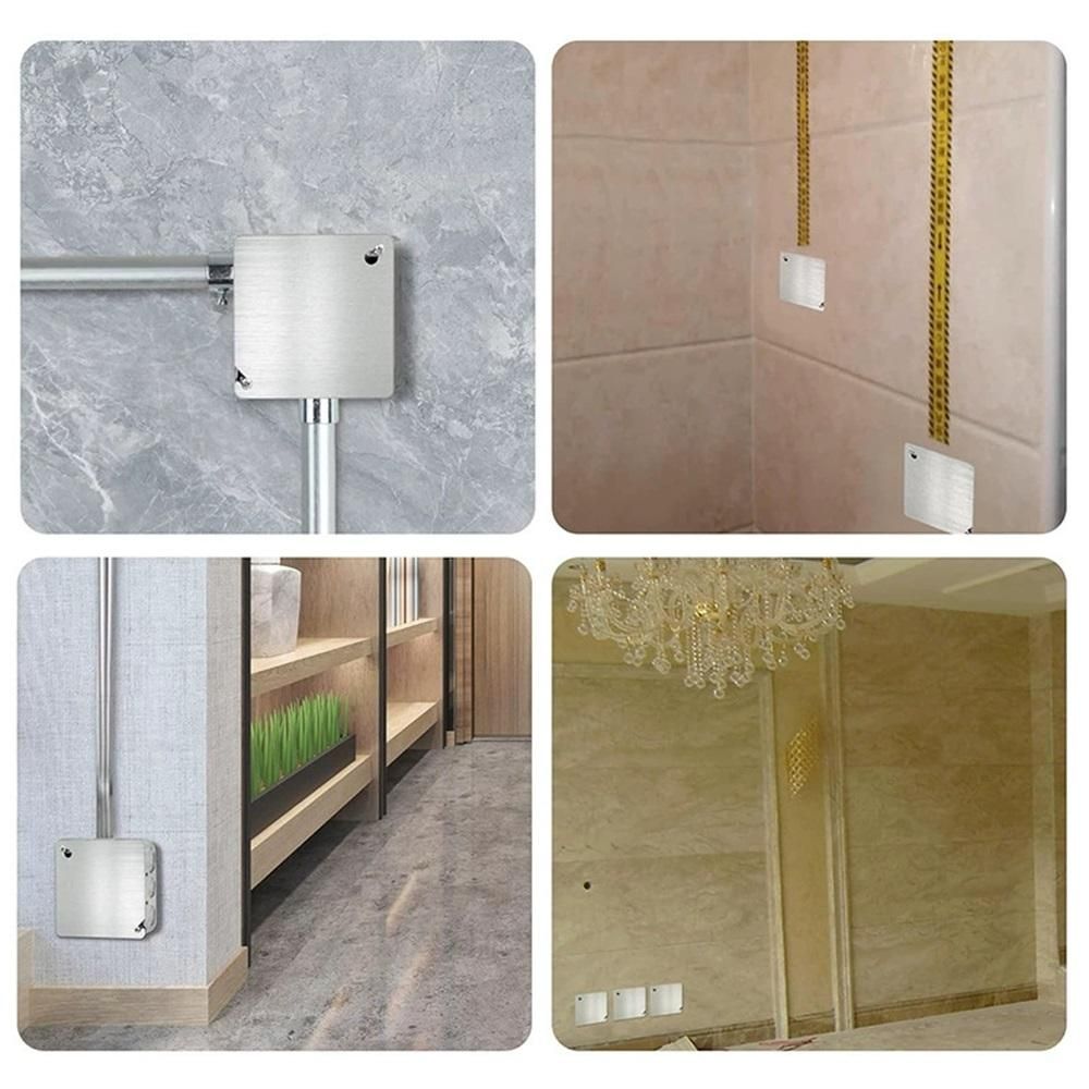 8pcs  Metal Electrical Box Cover Plate,Junction Box Covers,4 Inch Square Flat Blank Electric Box Cover
