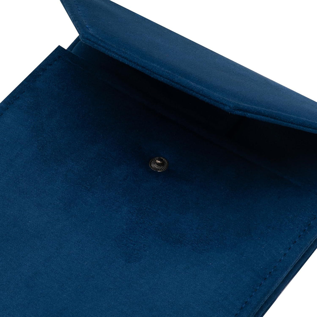 Pendant storage bag, necklace, jewelry travel folder, jewelry gift bag, ladies' holiday birthday gift (dark blue)