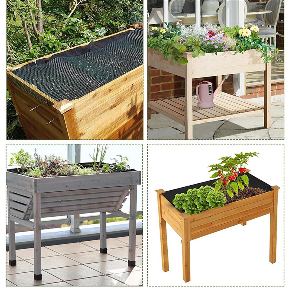 Planter Liner, Fabric Planter Basket Liner for Large Veg Trough, Non Woven Fabric Plant Liners, Outdoor Raised Bed Planter Liner for Garden Flower Pot(1.6*2.1m)