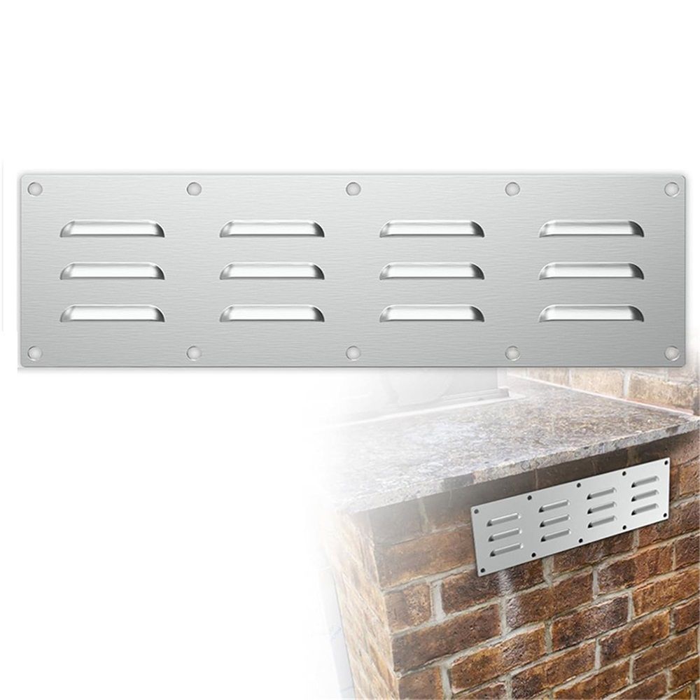 Stainless steel ventilation board, heated kang exhaust board, grill ventilation cover, suitable for outdoor kitchen ventilation openings with screens