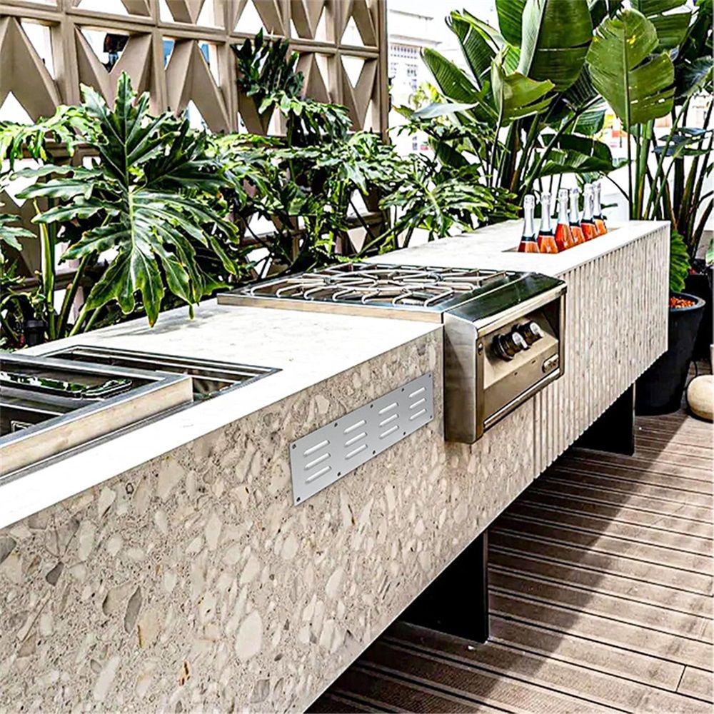 Stainless steel ventilation board, heated kang exhaust board, grill ventilation cover, suitable for outdoor kitchen ventilation openings with screens