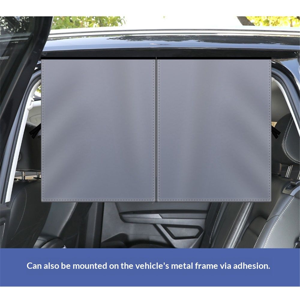 Car Window Shades, 2 Pack Magnetic Double Layer Auto Sun Shade for Side Windows Privacy Full Covers/Half Shade Options Back Car Window Curtains for Baby Protection（ 71*47cm）