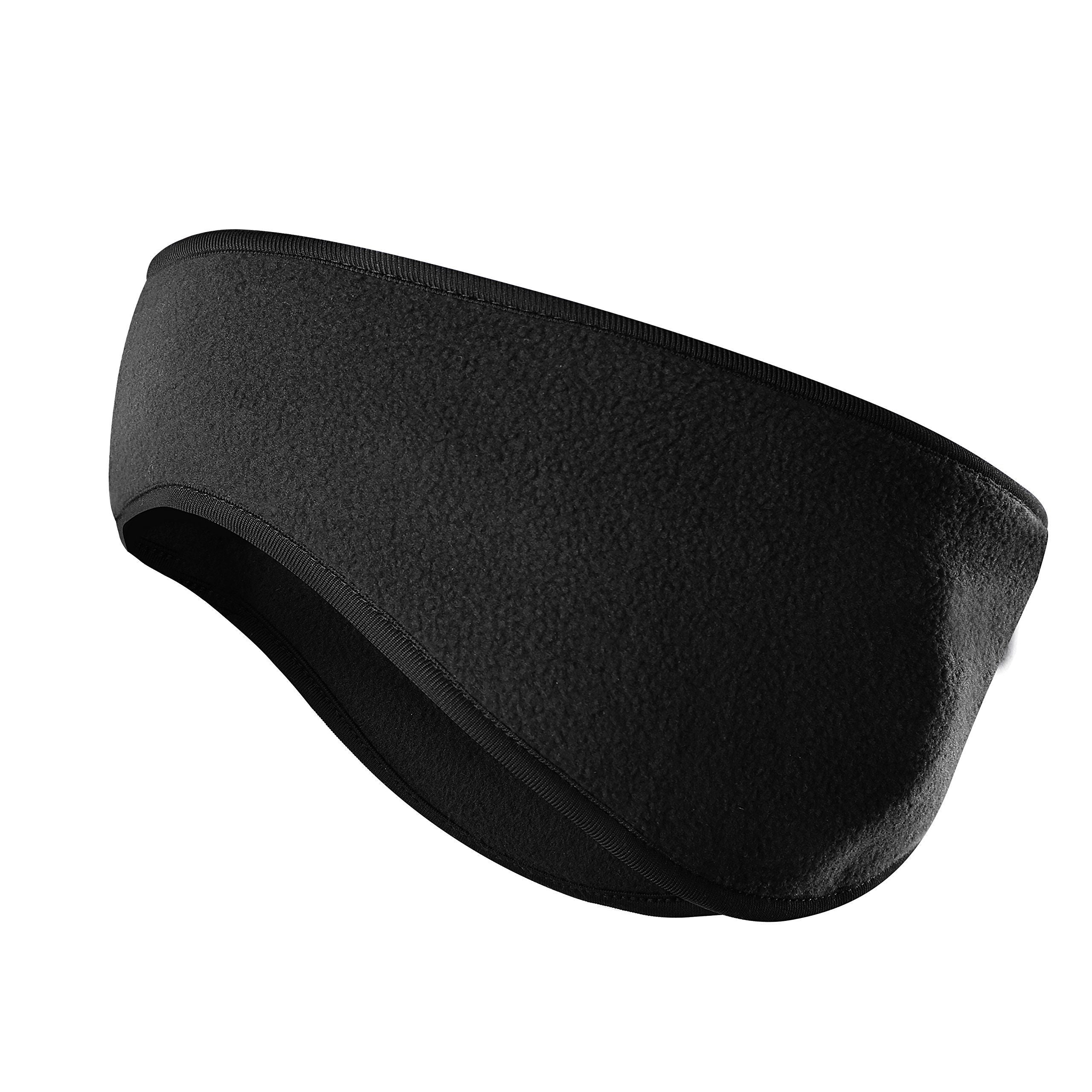 Winter Headband Ear Muffs Ear Covers for Cold Weather Running Cycling Ski Lightweight Winter Ear Warmer for Running,Black