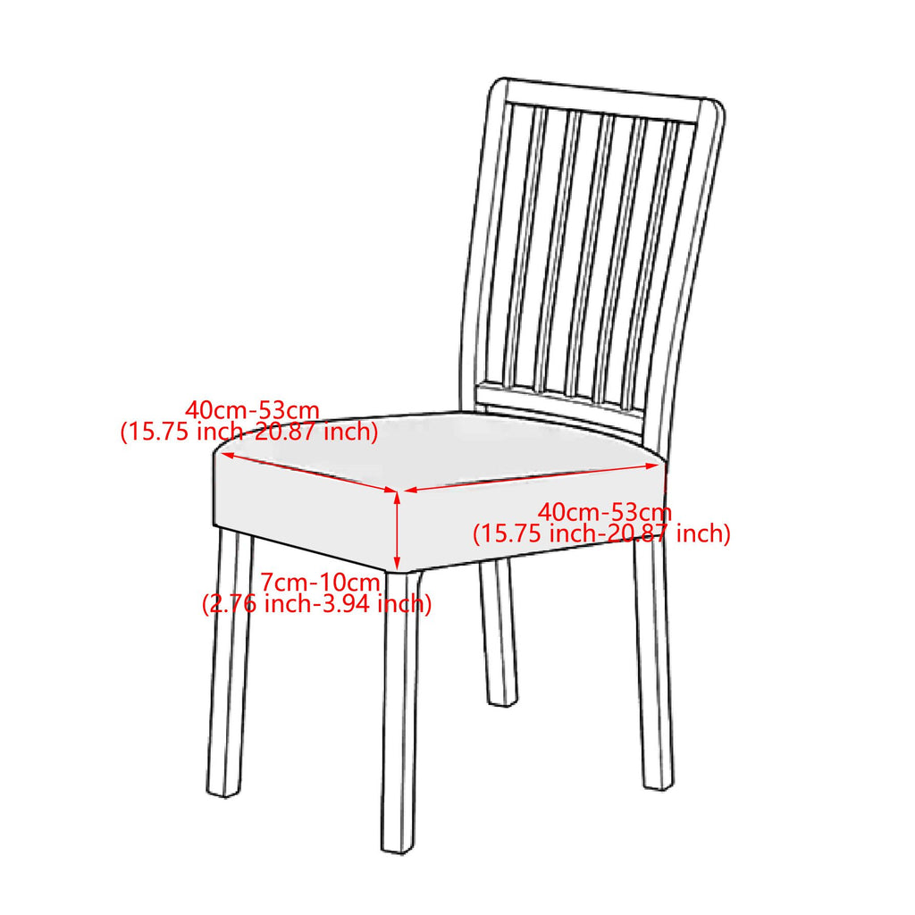 Waterproof Pu Leather Seat Covers for Dining Room Chairs Set of 4, Stretch Fit Removable Washable Kitchen Chair Seat Slipcovers Protector, white