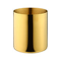 Desk Organizer Pen & Pencil Holder -, Gold Stainless Steel - Desk Supply Organizer with Gold Pen Cup, Makeup Brush Cup & Vanity Brush Holder