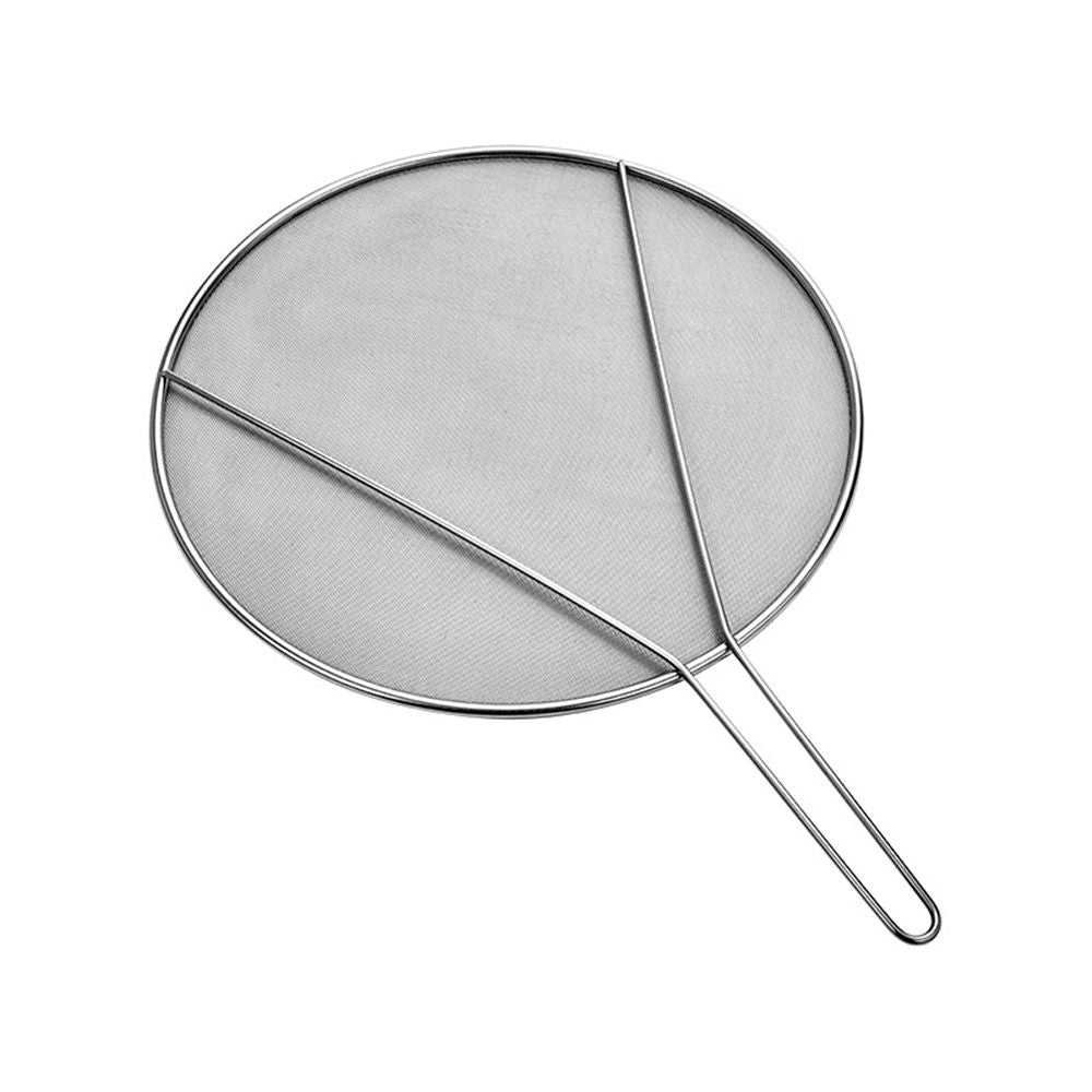 22cm Splatter Screen for Cooking, Stainless Steel Fine Mesh for Frying Pan, Grease Guard for Pan to Stop Hot Oil Splatter, Protect the Skin From Burns, Safe Cooking Lid
