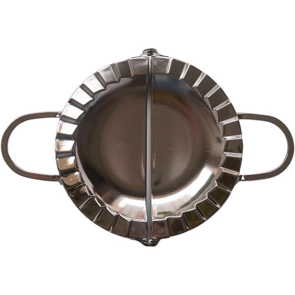 Stainless Steel Large Ravioli Maker, Pastry Tools, Jiaozi Maker, Dough Cutter for Pocket Pie, Pierogi & Hand Pie（15cm）