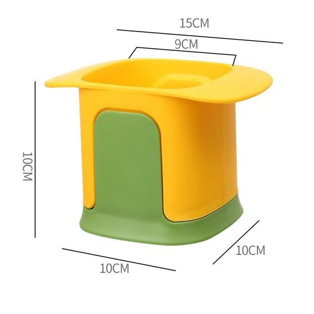 Potato Cutter for Fries, Stainless Steel Blade Chopper for Potatoes, Cucumbers, Carrots, Onions, Vegetable and Fruits, Yellow