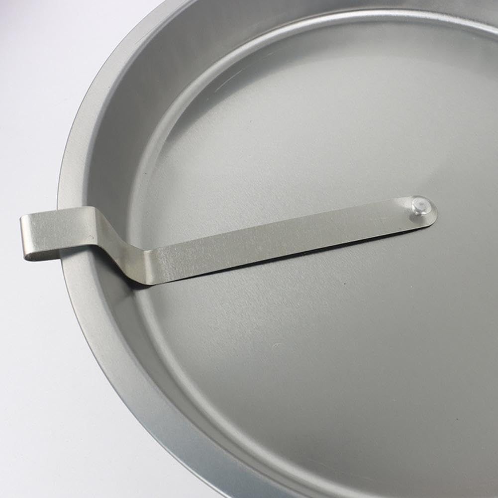 2pcs Easy Out Cake Pan with Quick Release Lever, Non-Stick Stainless Steel Baking Pan for Cheesecake , Oven-Safe for Beginners（25*25*3.5cm）
