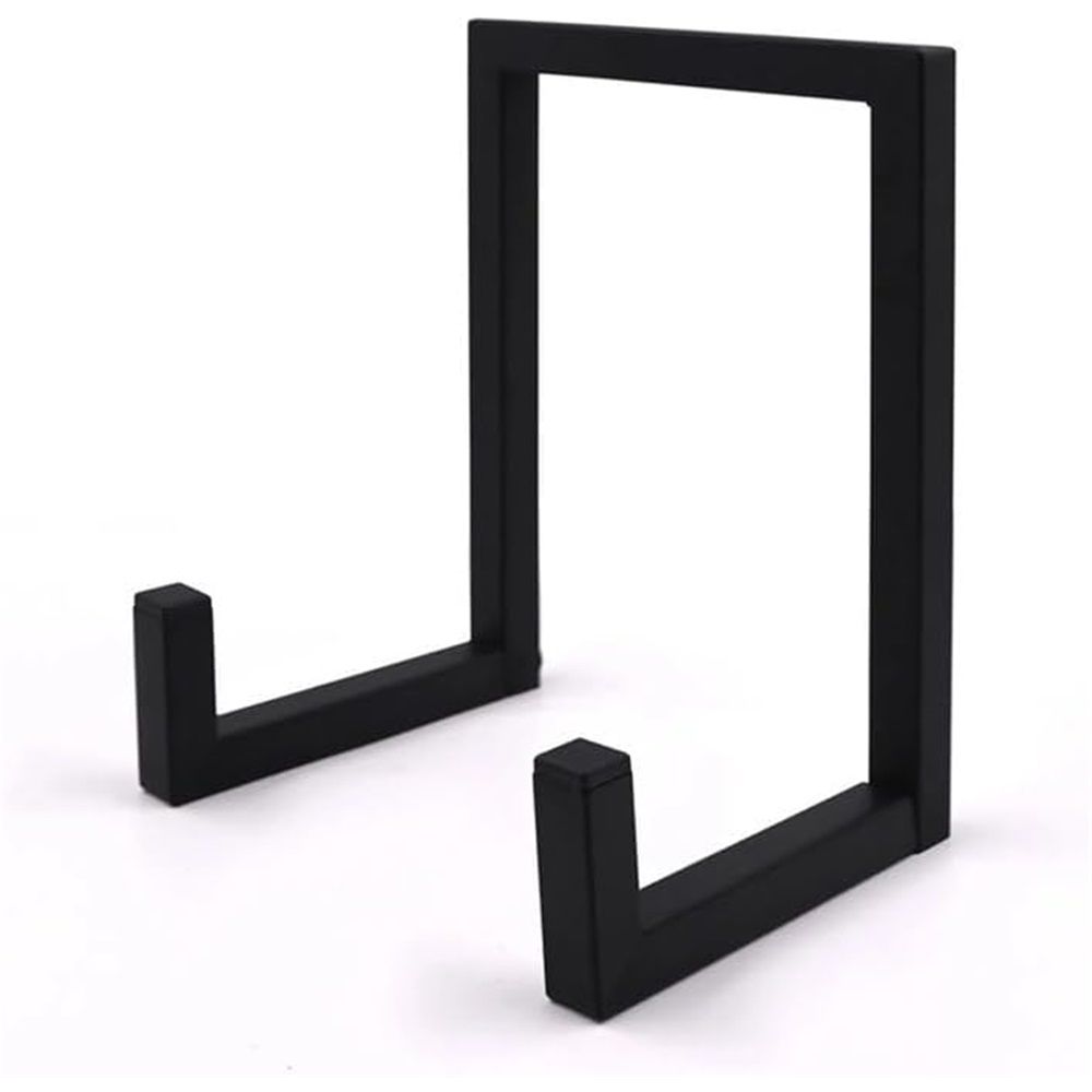 Record Storage Black Metal Tabletop Record Holder for Albums Small Record Stand for Display Holds any Size Records