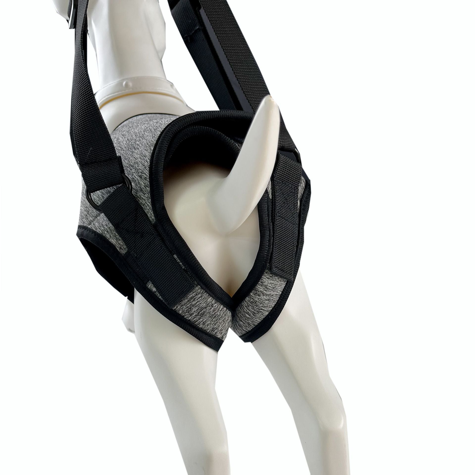 Dog Sling for Large Dogs Hind Leg Support to Help Rehabilitate The Hind Limbs of Elderly Dogs with Weak Hind Legs Disabilities and Injuries （L,Grey）