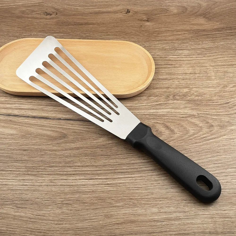Fish Spatula,Stainless Steel Fish Turner,Flexible Metal Spatula for Flipping Fish,Eggs,Crepes, Steaks,Burgers and Baking,Rust-Proof & Corrosion-Resistant
