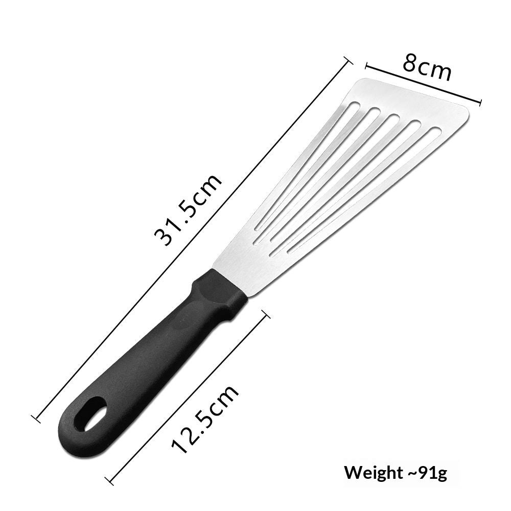 Fish Spatula,Stainless Steel Fish Turner,Flexible Metal Spatula for Flipping Fish,Eggs,Crepes, Steaks,Burgers and Baking,Rust-Proof & Corrosion-Resistant
