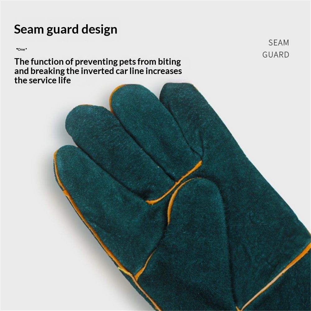 Animal Handling Gloves - Bite Proof, Long Protective, Durable Gloves for Cat, Dog, Snake, Falcon, Zoo Workers, Animal Handling Bite-Resistant（60cm）